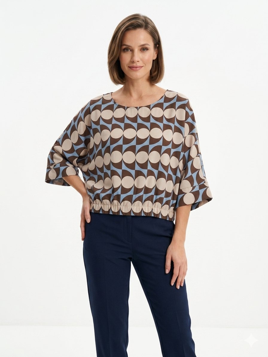 Sienna Circle Print Top